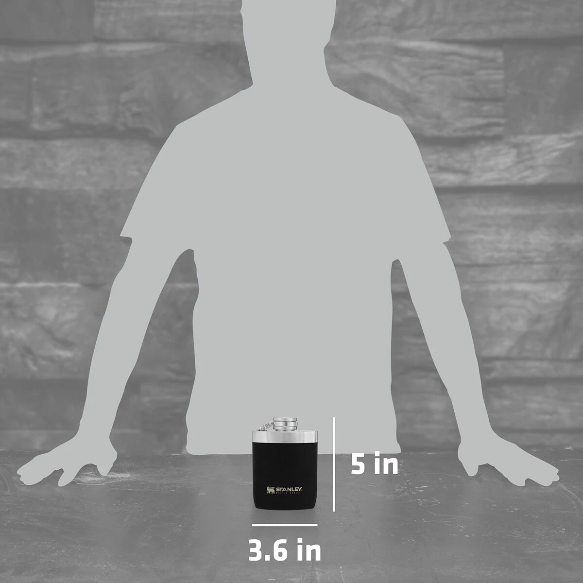 Stanley Master Unbreakable 8oz Hip Flask 5 Stanley Master Unbreakable 8oz Hip Flask - Image 3