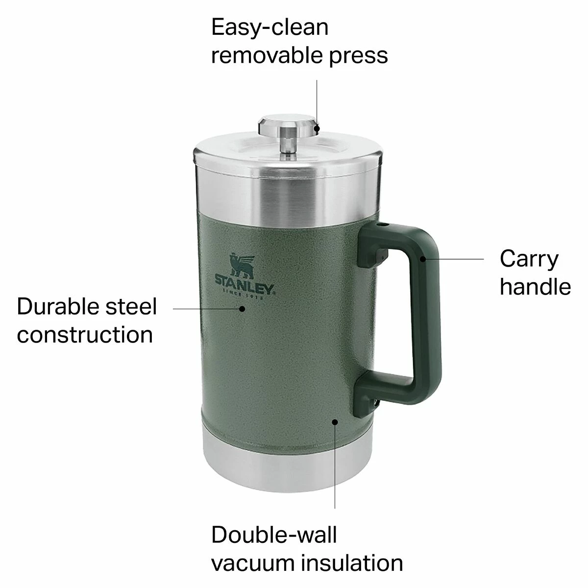 Stanley Classic Stay Hot French Press 48oz 4 Stanley Classic Stay Hot French Press 48oz - Image 2