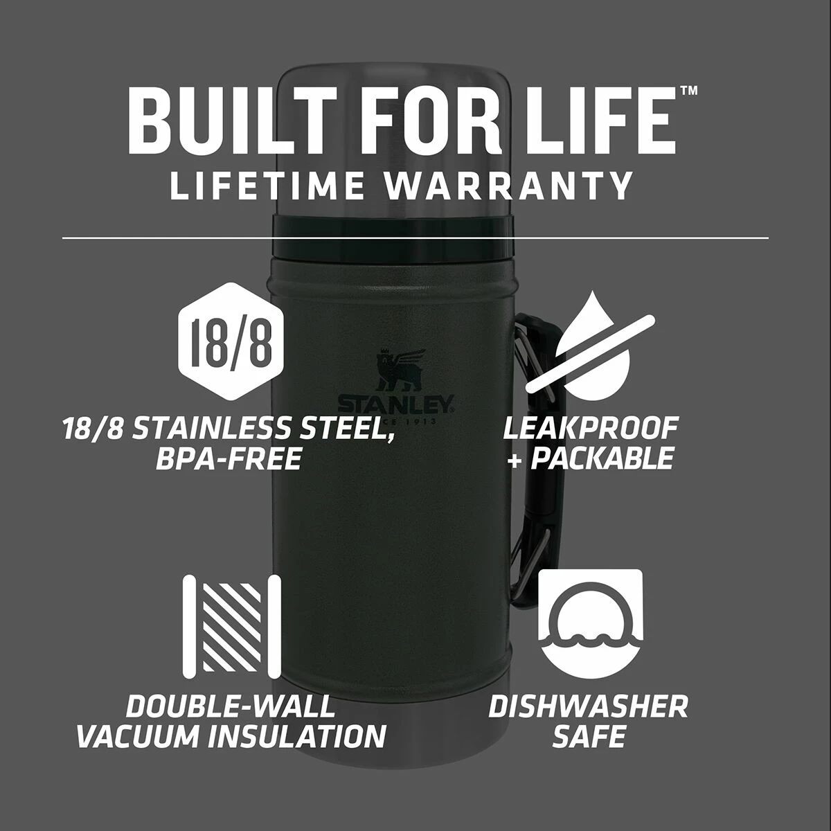 Stanley Classic Legendary Food Jar 1qt 7 Stanley Classic Legendary Food Jar 1qt - Image 5